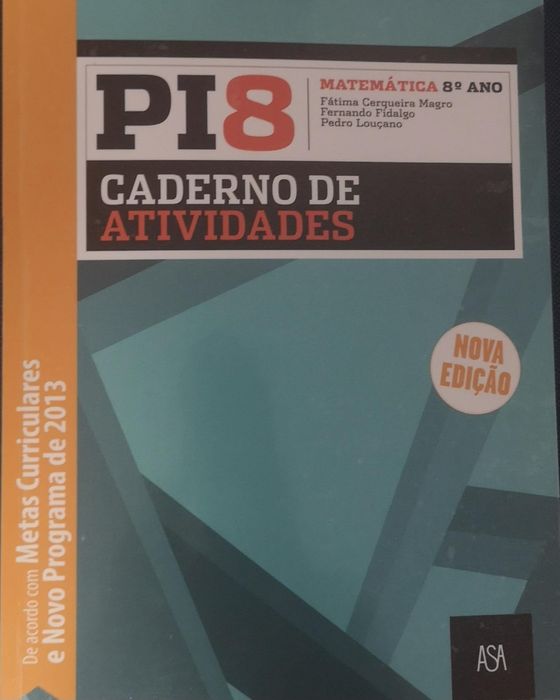Caderno atividades Matemática PI 8
