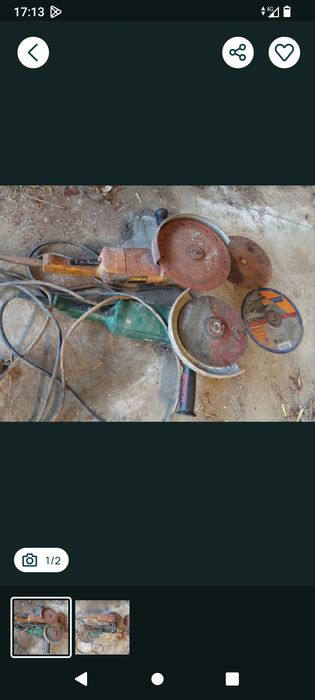 2 rebarbadoras avariadas