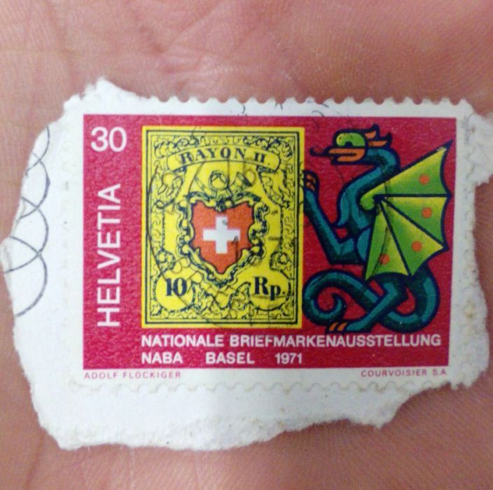 Selo suíço de 1971