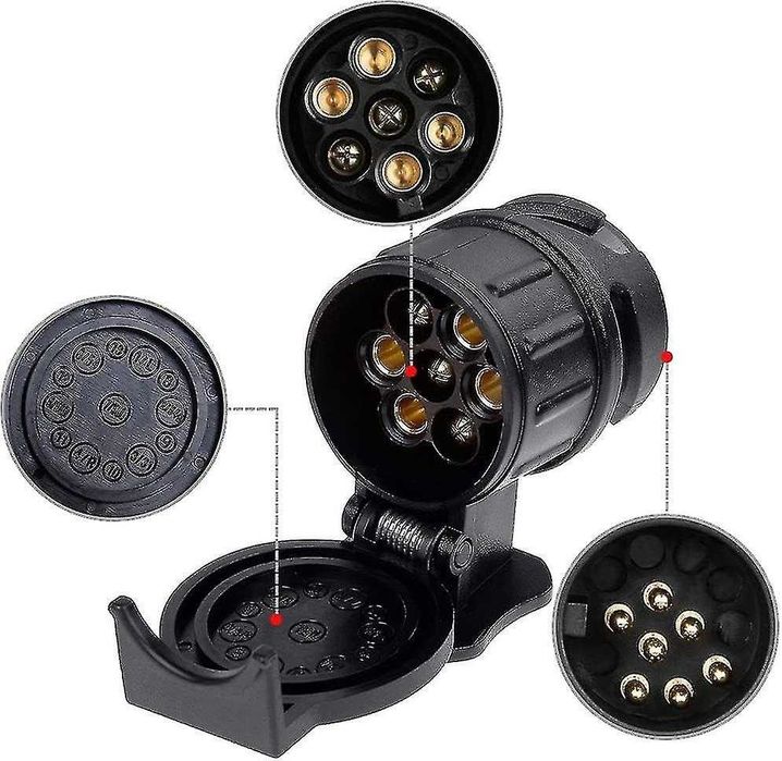 Adaptador c/ tampa para Luzes de Reboque ou Atrelado (Novo)