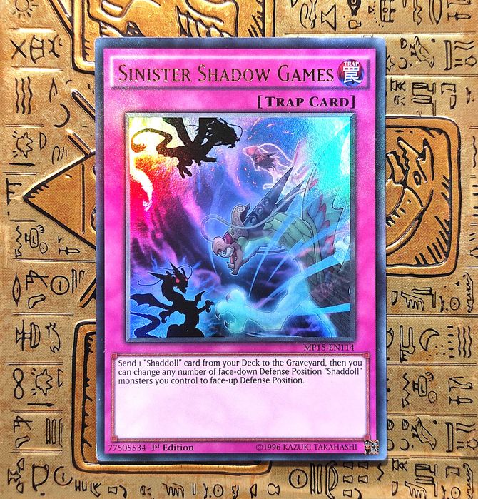 Sinister Shadow Games Yugioh