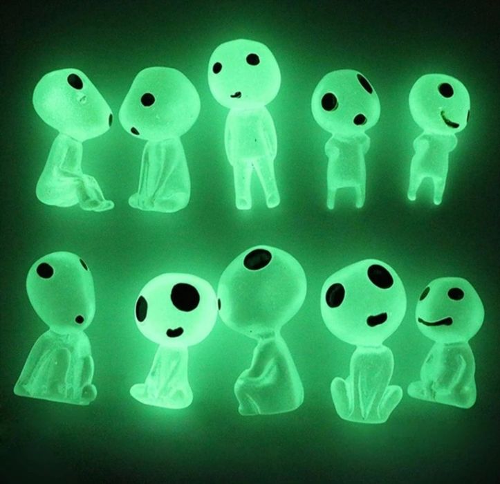 10 Fantasminhas/espíritos que brilham decoração plantas, Suculentas