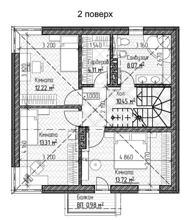 Котедж 165 кв. м з гаражем та ділянкою 4,8 соток