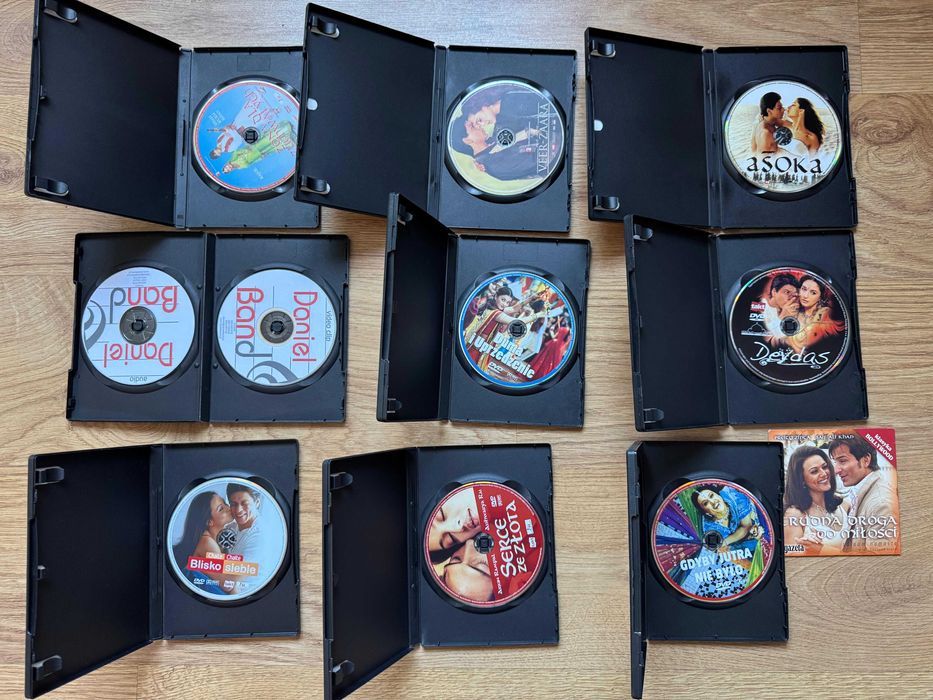 Zestaw filmów BOLLYWOOD DVD - 10 sztuk