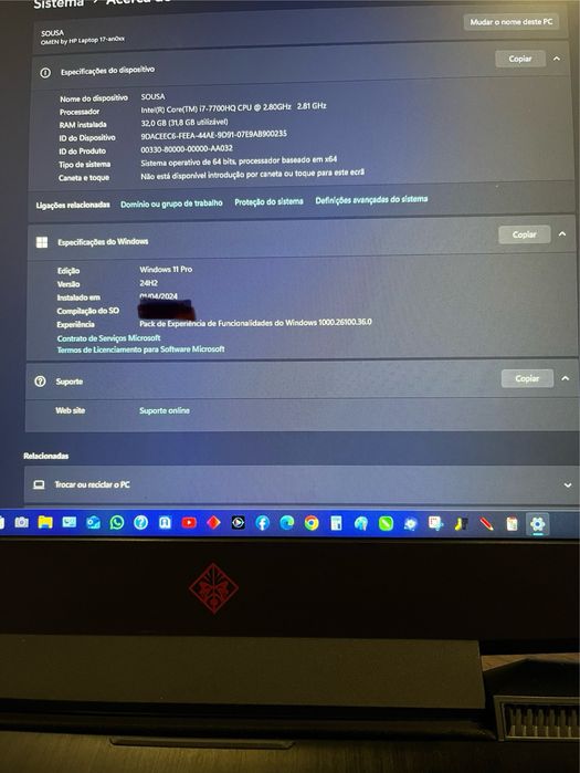 Hp omen 17.3” gamiing