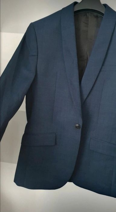 Marynarka męska slim fit Kenneth Cole size 46 granat