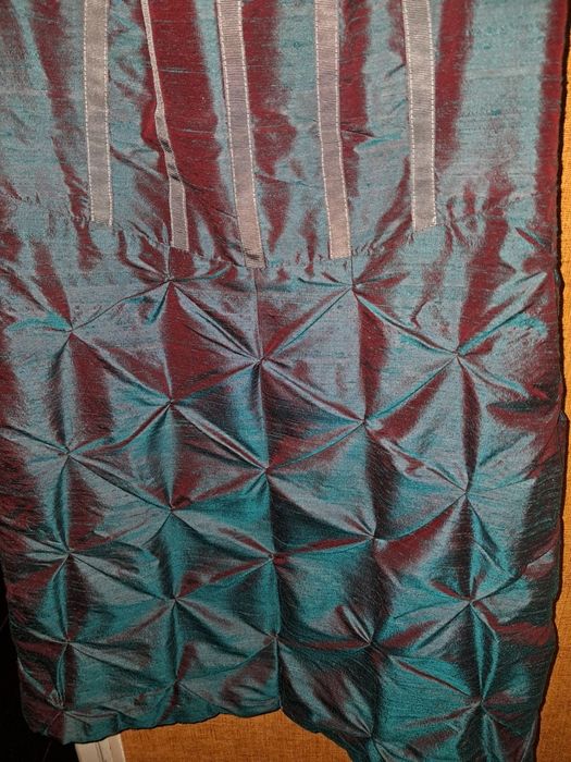 Vestido de cerimónia  azul-petróleo