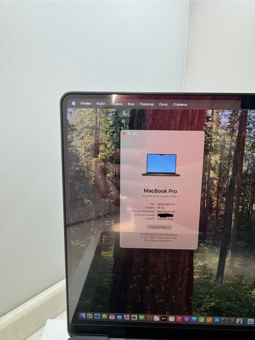 MacBook Pro 14 (2023) M3 Pro 11/14‑core, 18GB, 512SSD. Space Black