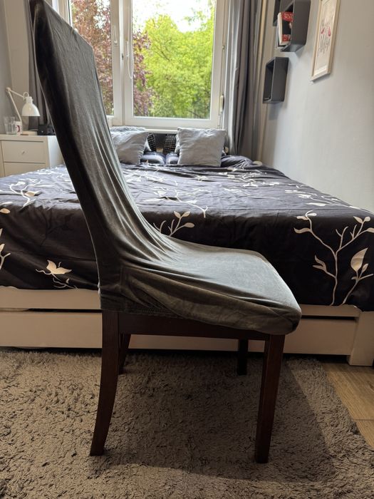 Krzesło ciemny brąz 3 szt