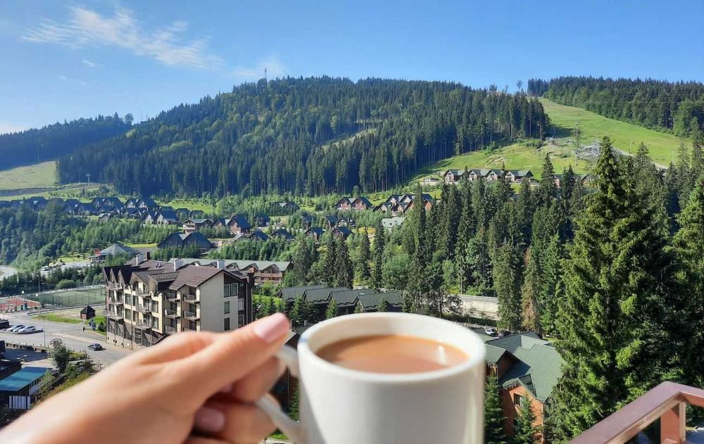 Центр Буковеля діючий апартамент прибуток СПА витяги