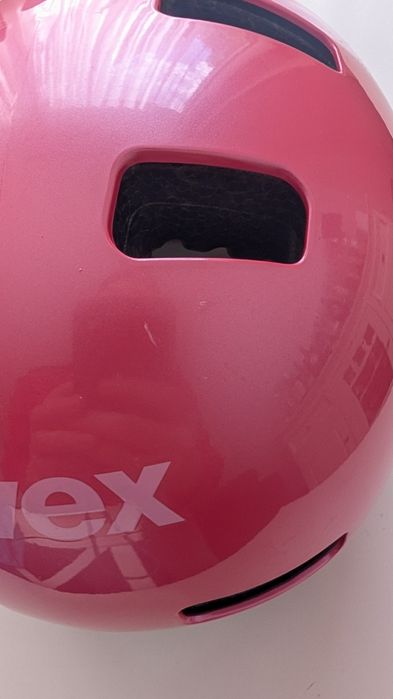 UVEX Kask Kid 3 różowy rowerowy dziecięcy kwiatki 55-58 cm
