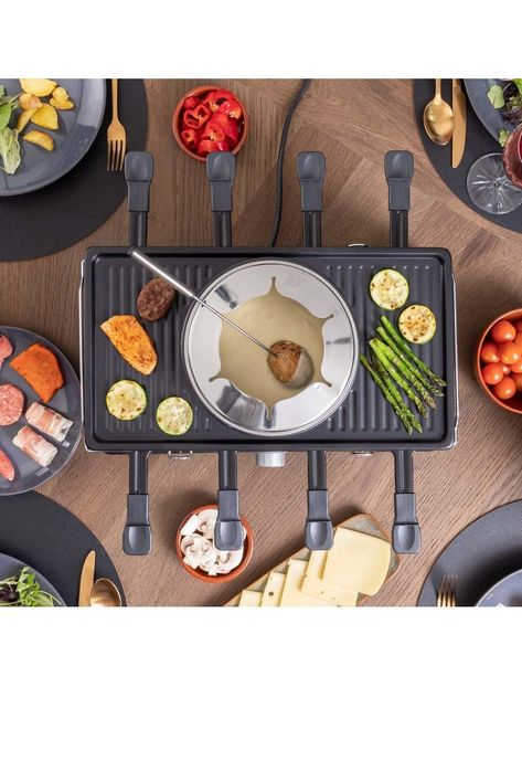 BluMill Raclette & Fondue grill elektryczny stołowy