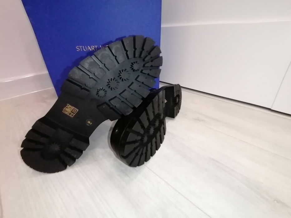 Botki skórzane na obcasie STUART WEITZMAN R.38,5 Orginał Hiszpania