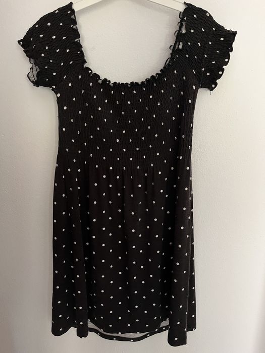 Vestido de algodão às bolinhas