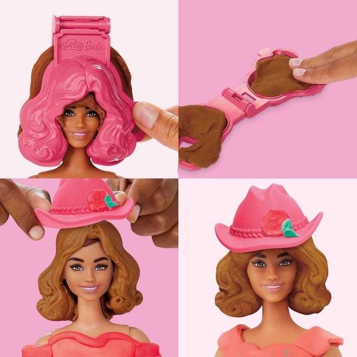 Набір для ліплення Play-Doh Barbie  Квіти та бахрома /Серця та волосся