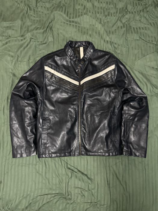 vintage leather jacket L