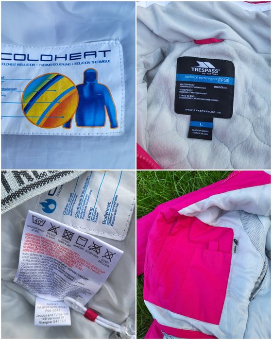 Różowa kurtka narciarska Trespass L 40