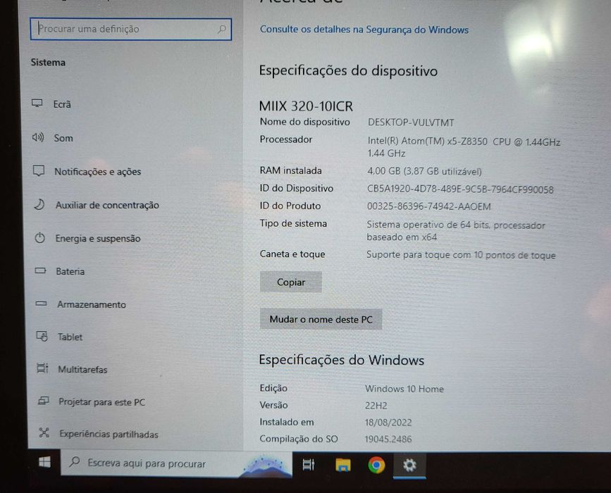 Lenovo IdeaPad Miix 320-10ICR  (RAM4GB/ ROM128GB)
