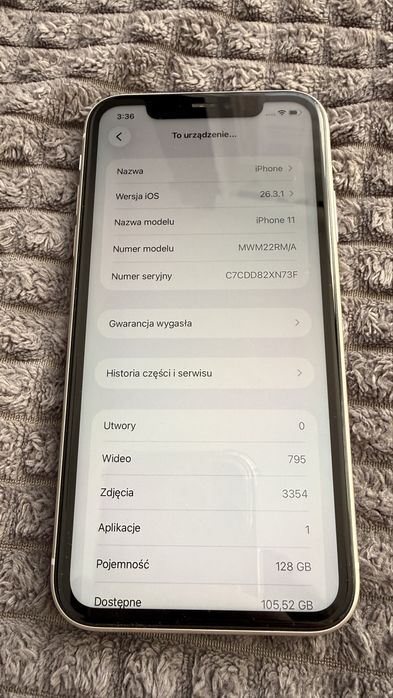 Apple iPhone 11 128gb Biały