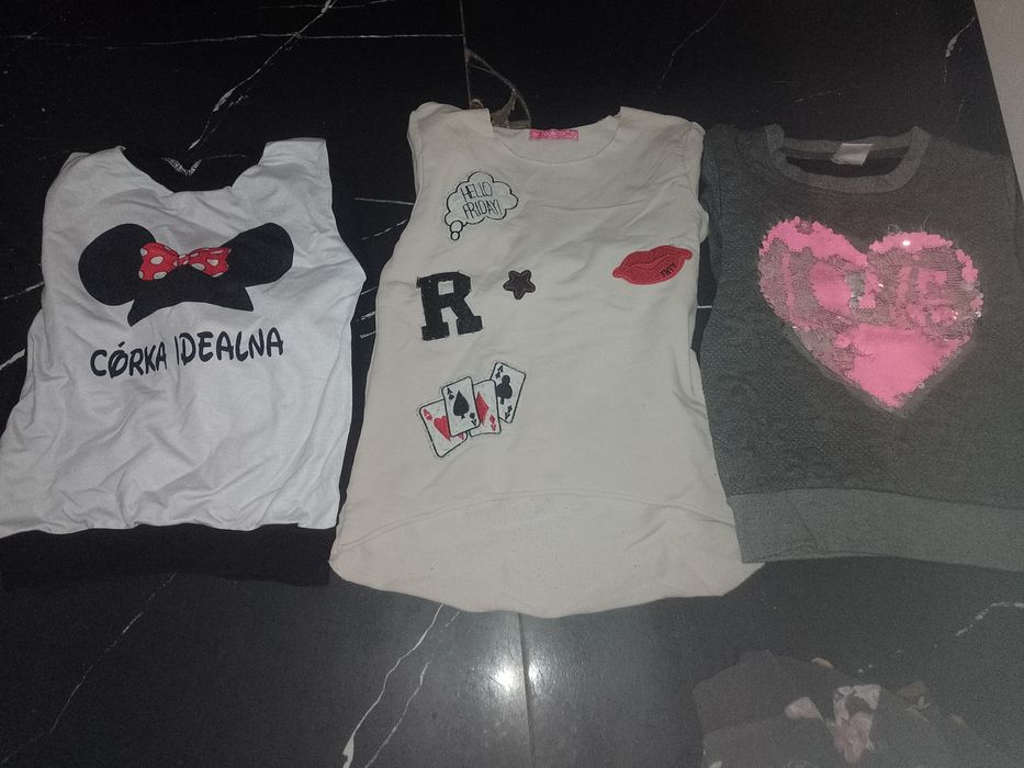 Ubrania dla dziewczynki 110/128