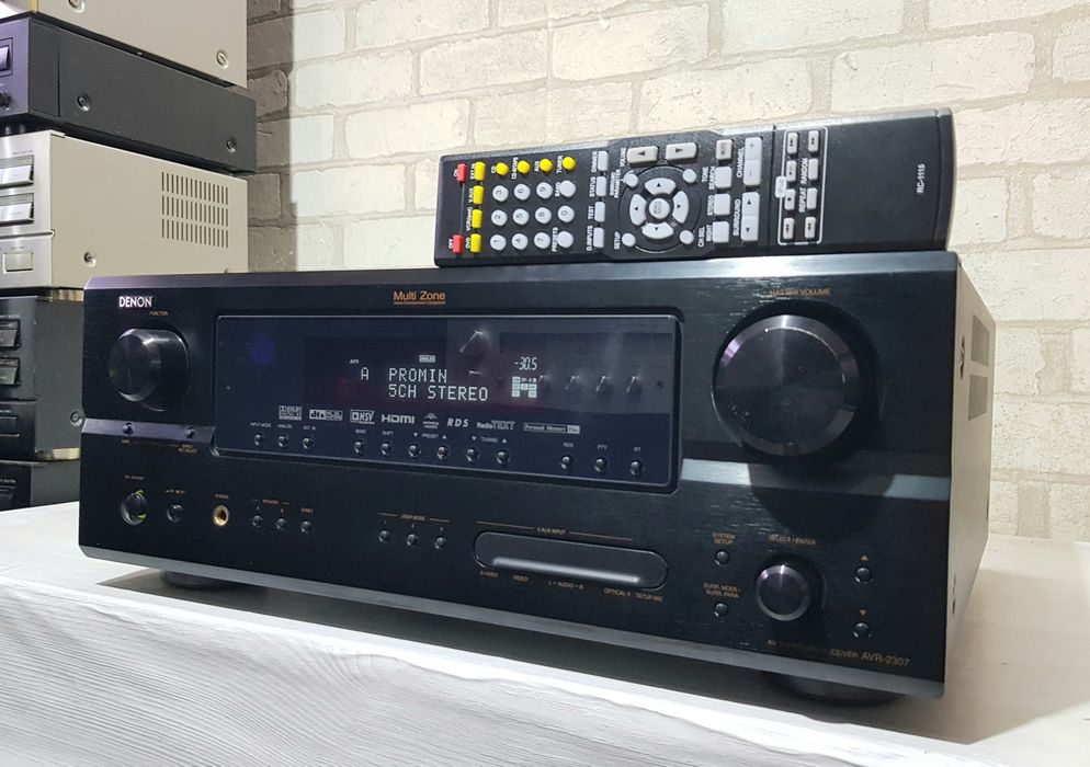 Пульт! 7.1 AV ресивер  Denon AVR-2307, 7х135Вт,HDMI  б/у з Німеччини