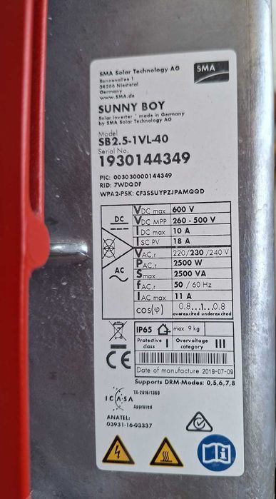 Inversor solar da SMA
