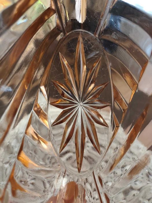 Żardinera szklana ART DECO lata 30te XX wieku.