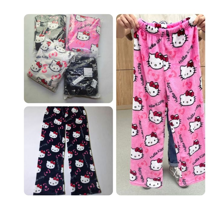 Nowe HELLO KITTY pluszowe spodnie (różne kolory)