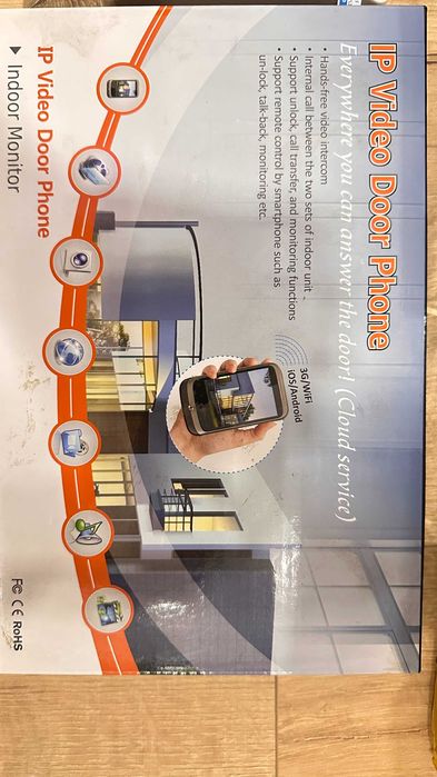 Система безпеки Kerui: IP-відеодомофон + набір датчиків руху та дверей