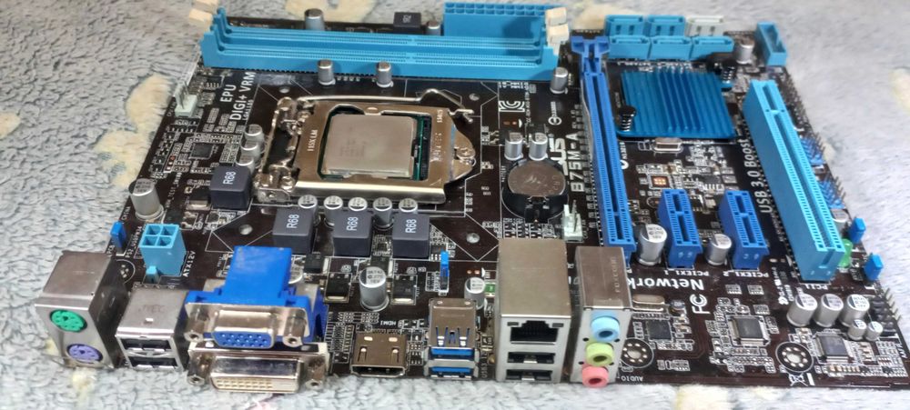 материнка Asus B75M-A + I5-2300 + 4Gb DDR3