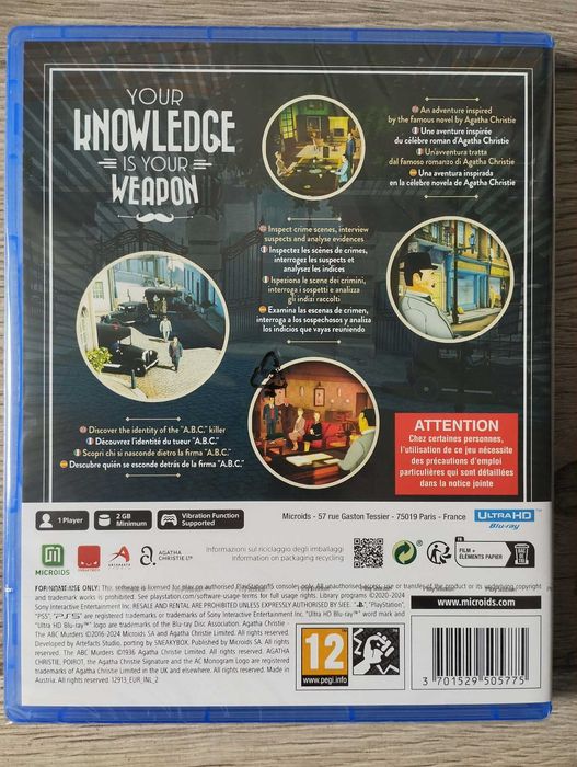 Nowa Gra Agatha Christie The ABC Murders Polska Wersja PS5 Playstation
