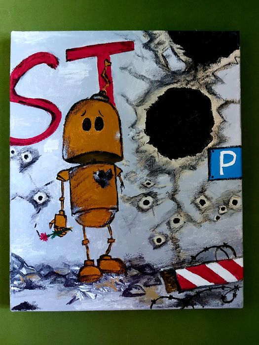 Картина с роботом