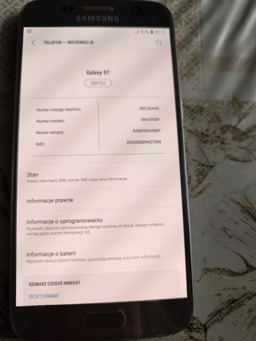 Samsung S7  Złoty