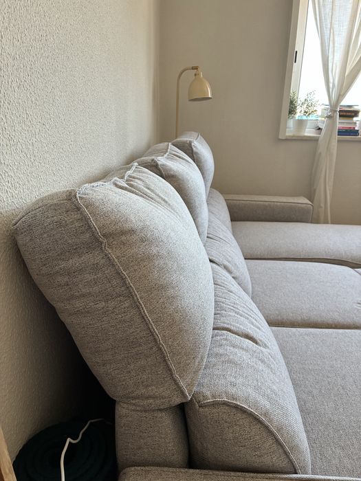 Sofá-cama c/ chaise longue - SANDLER Gato Preto