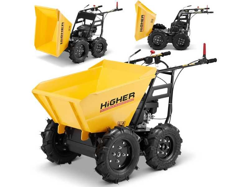 Taczka spalinowa mini wywrotka HIGHER wozidło spalinowe LONCIN 4,5 KM