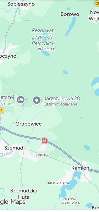 Grabowiec gm.Szemud woj.Pomorskie Działka 1000 m2 W.Z