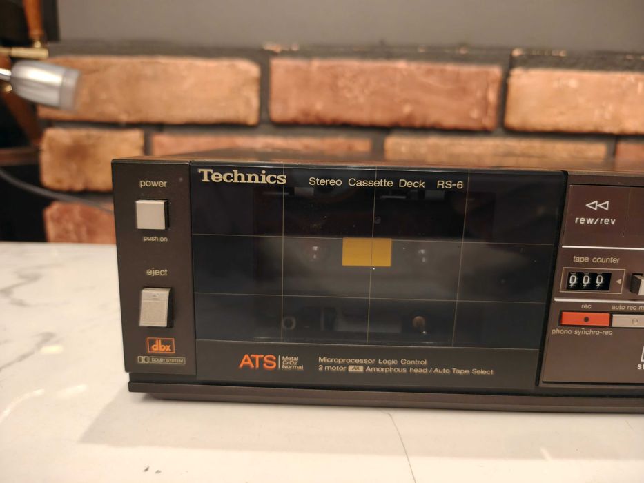 TECHNICS RS-6 dbx ATS ! Rzadki magnetofon kasetowy do naprawy
