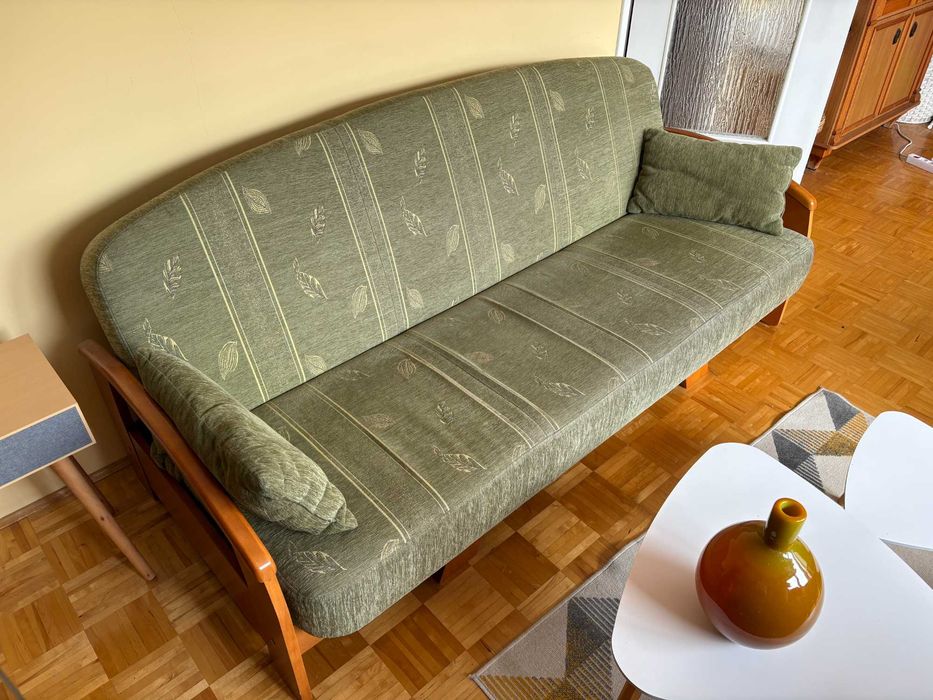 Oddam - Sofa kanapa rozkładana wersalka Zielona