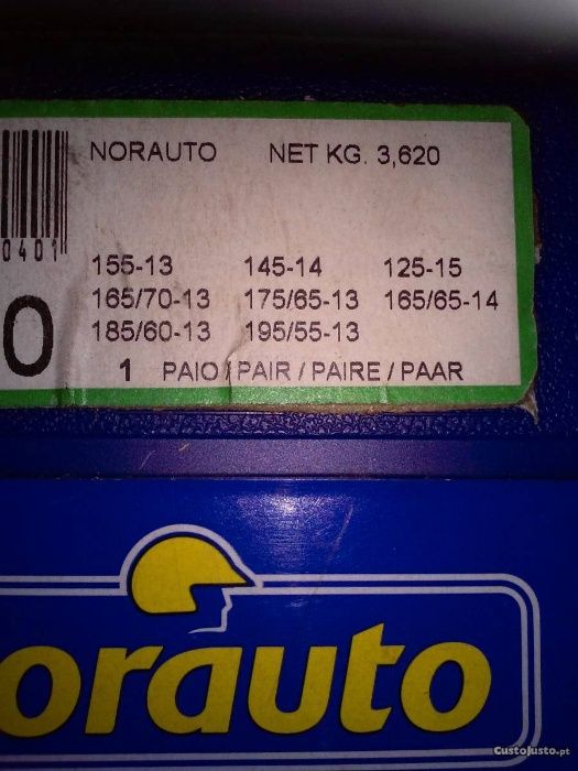 Correntes neve para pneus auto