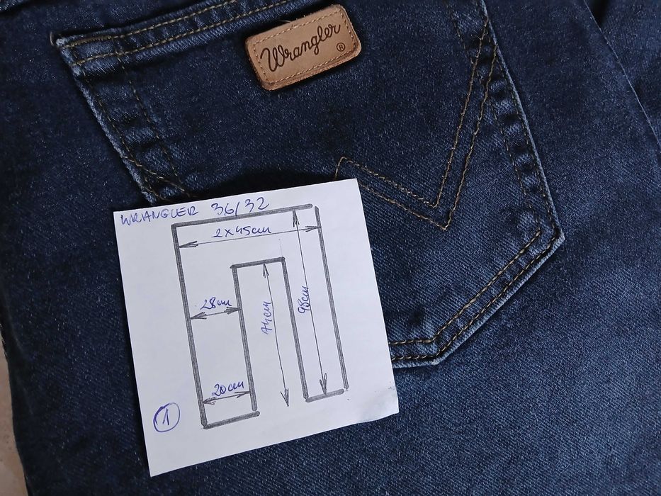 Wrangler jeansy 36/32 pas:2x45cm kultowe