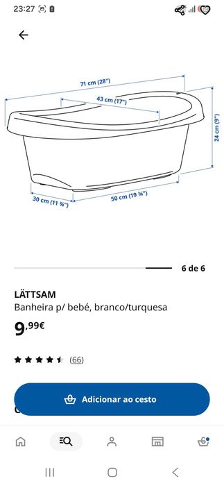 Banheiras bebé Ikea