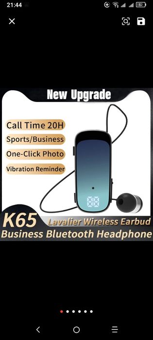 Vendo auriculares K65 para motorista