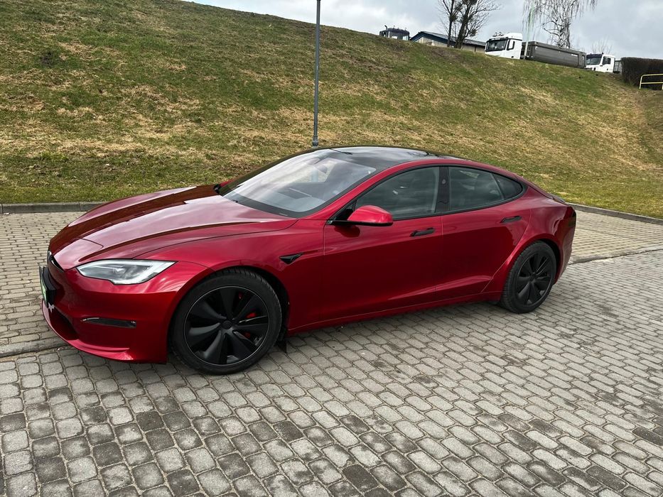 Tesla Model S Tesla Model S PLAID 2024 | Ultra Red | 1020 KM | HW4 | Salon Polska