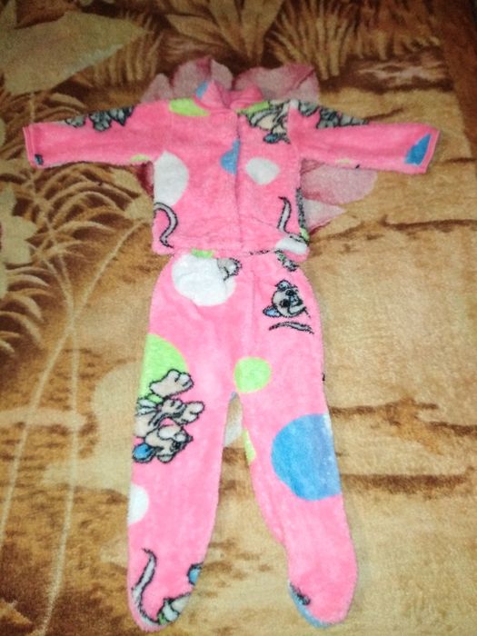 Теплий костюмчик для дівчинки
