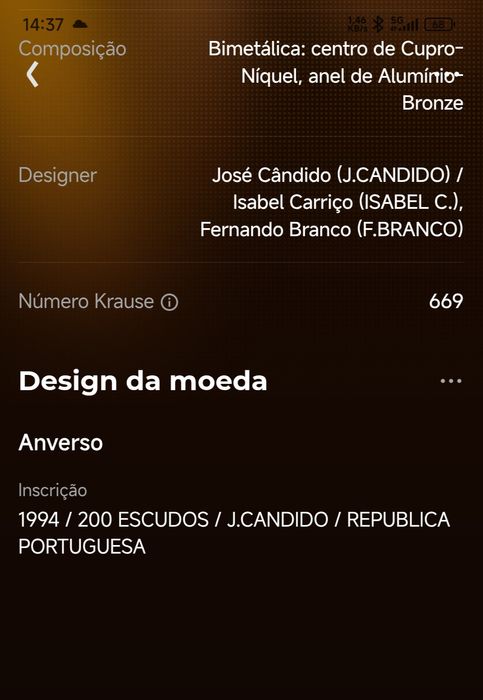 Moedas antigas Portugal