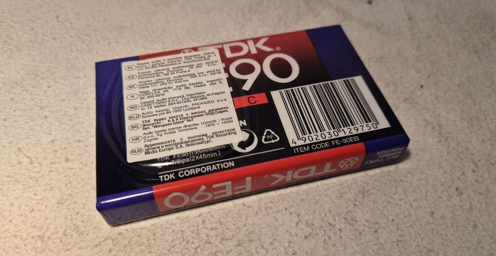 Kaseta magnetofonowa TDK FE90 fabrycznie nowa  1sztt