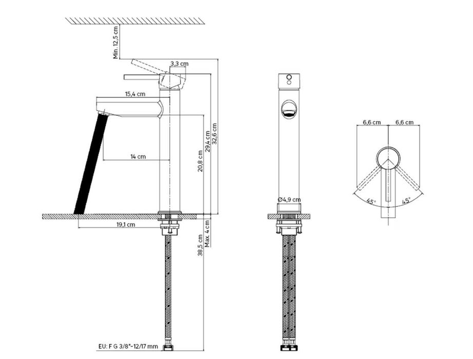 3 torneiras novas - Sensea Hilo Cano Alto (preço unidade)