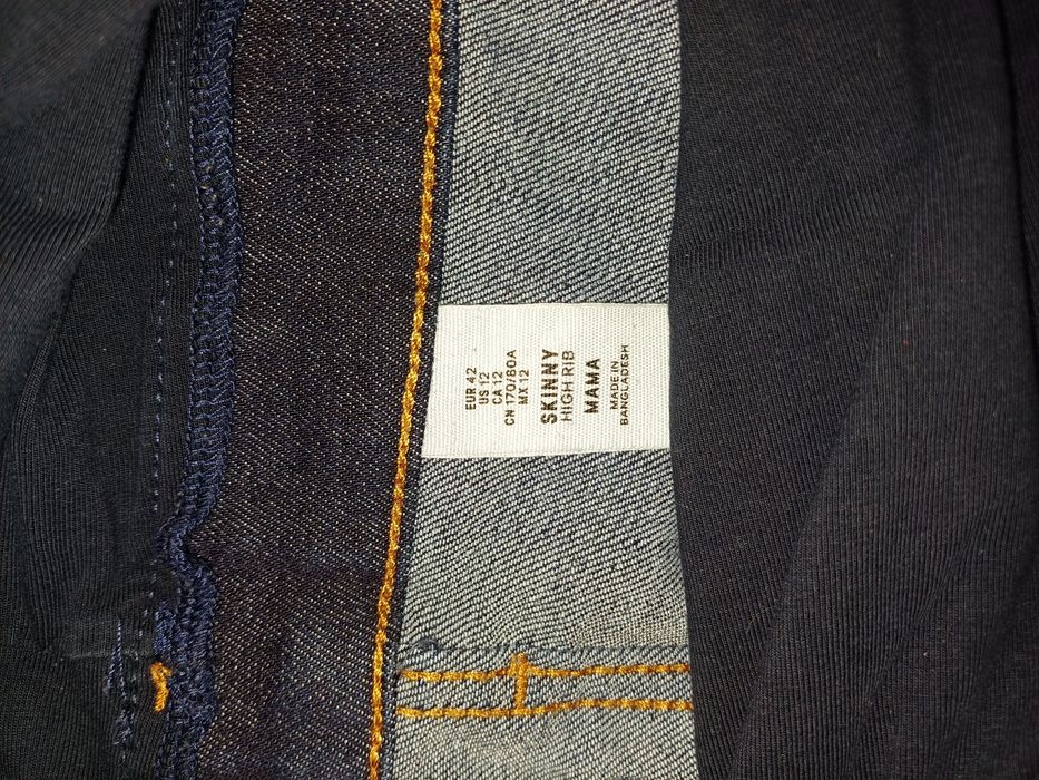 Granatowe spodnie ciążowe L/XL