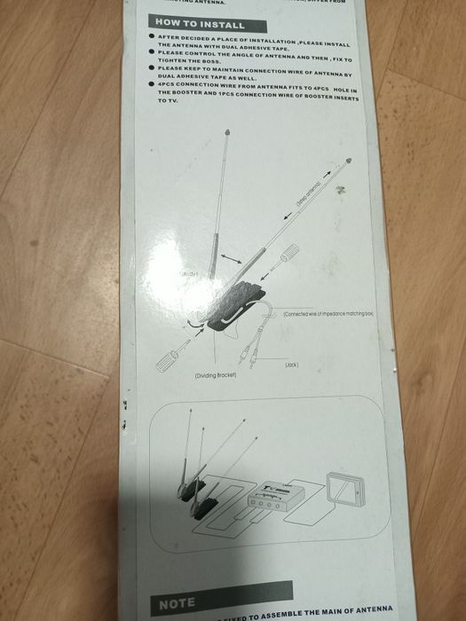 Антена универсальная для авто и дома.