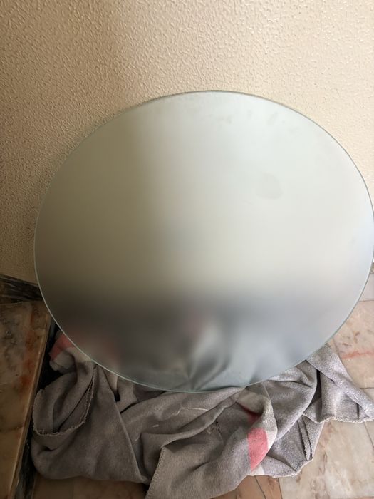 Vidro de mesa redondo